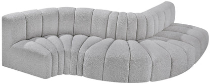 Arc - Boucle Fabric 5 Piece Modular Sofa