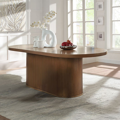 Gamarya - Dining Table - Dark Oak