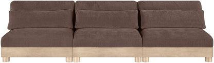 Turin - Chenille Fabric Upholstered Modular Sectional - Brown