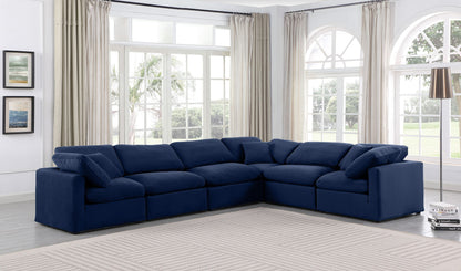 Indulge - Velvet 6 Piece Modular Corner Sectional