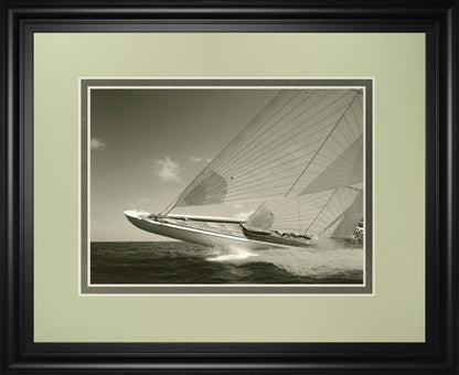 Sea Spray Il By Michael Kahn - Framed Print Wall Art - Gray