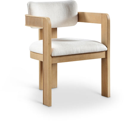 Sacha - Linen Dining Chair With Natural Base (Set of 2)