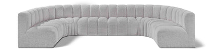 Arc - Boucle Fabric 8 Piece Modular Sofa