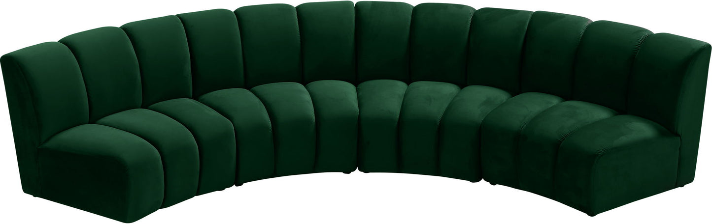 Infinity - 4 Piece Velvet Modular Sectional