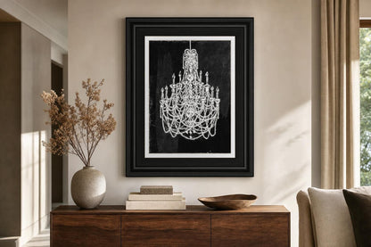 Luminous Twilight - 34" x 40" Framed Wall Art - Black