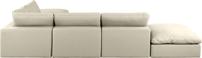 Comfy - 6 Piece Faux Leather Modular Sectional
