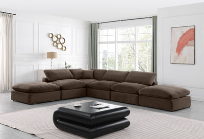 Comfy - 6 Piece Velvet Modular Sectional