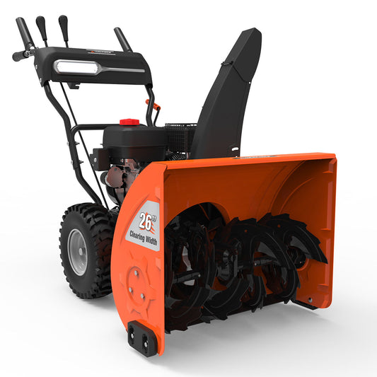 Yard Force - 26" Dual Stage Snowblower - Black / Orange