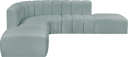 Arc - Faux Leather 6 Piece Corner Modular Sofa