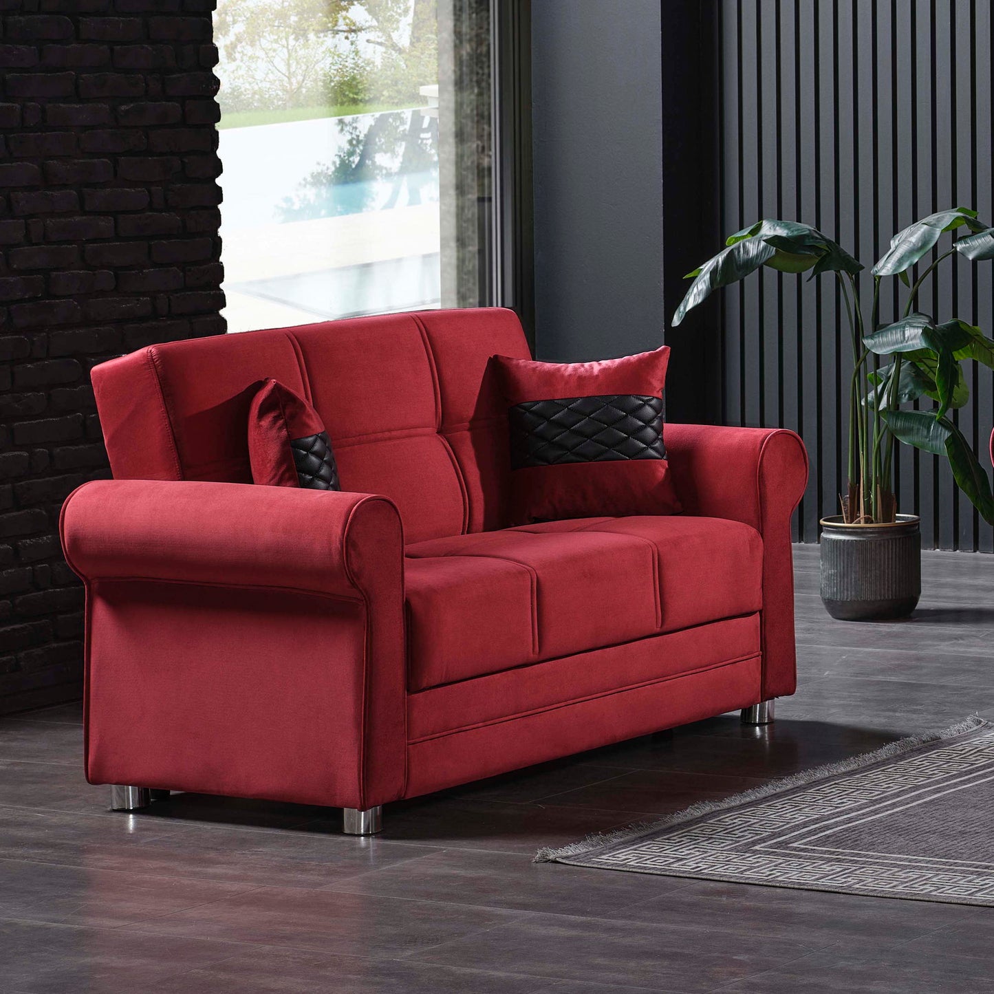 Ottomanson Sara - Convertible Loveseat With Storage