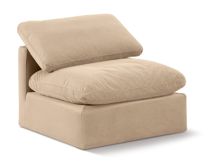 Indulge - Velvet Armless Chair