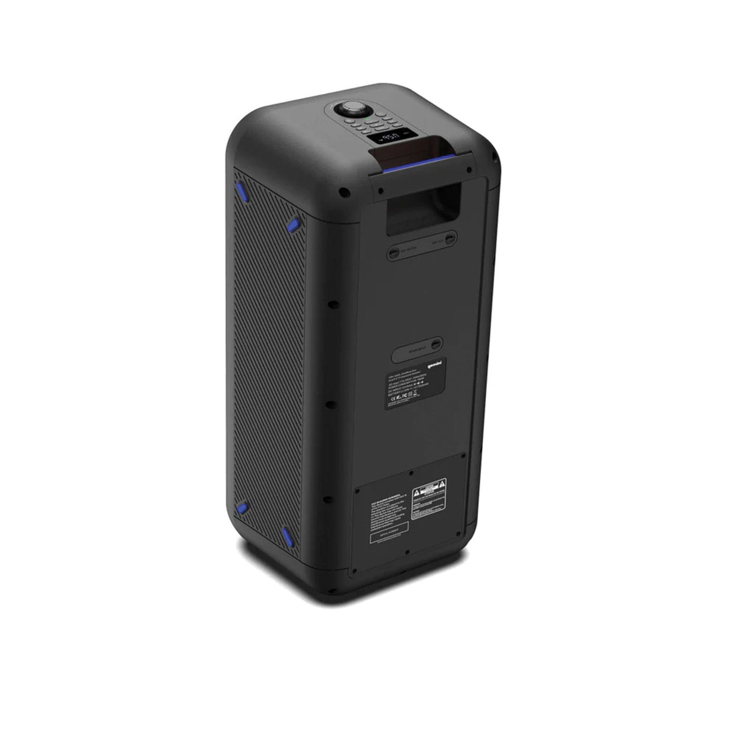 Gemini - 400W Dual 6.5" Pro Speaker With LED Lighting - Black