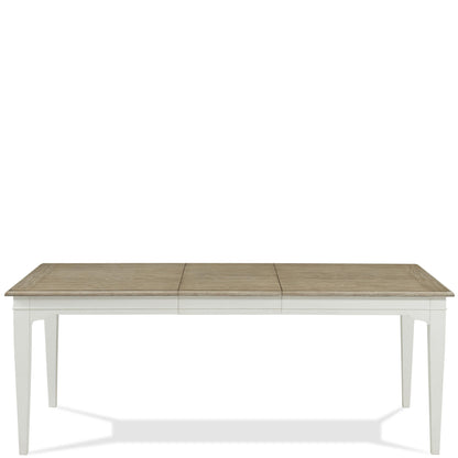 Myra - Rectangular Leg Dining Table - Natural / Paperwhite