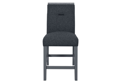 Monaco - 5 Piece Dining Room Set (Bar Table And Four Bar Stools) - Dark Gray