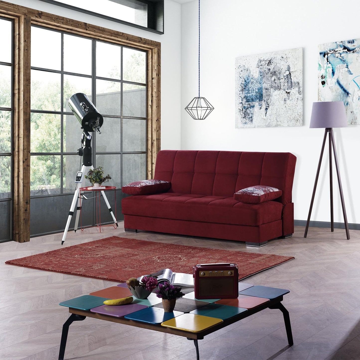 Ottomanson Soho - Upholstered Convertible Sofabed With Storage