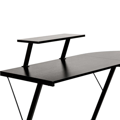 Flash Furniture - L-Shaped Computer Gaming Desk - Black