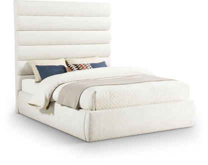 Adam - Boucle Fabric Bed With 70.5" Headboard