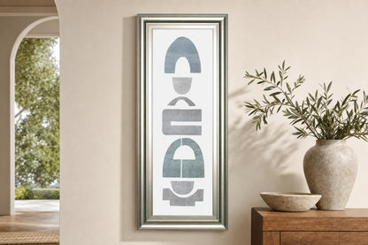 18x42 Neutral Totems VII By Rob Delamater - Silver