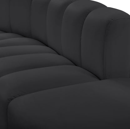 Arc - Faux Leather 7 Piece Corner Modular Sofa