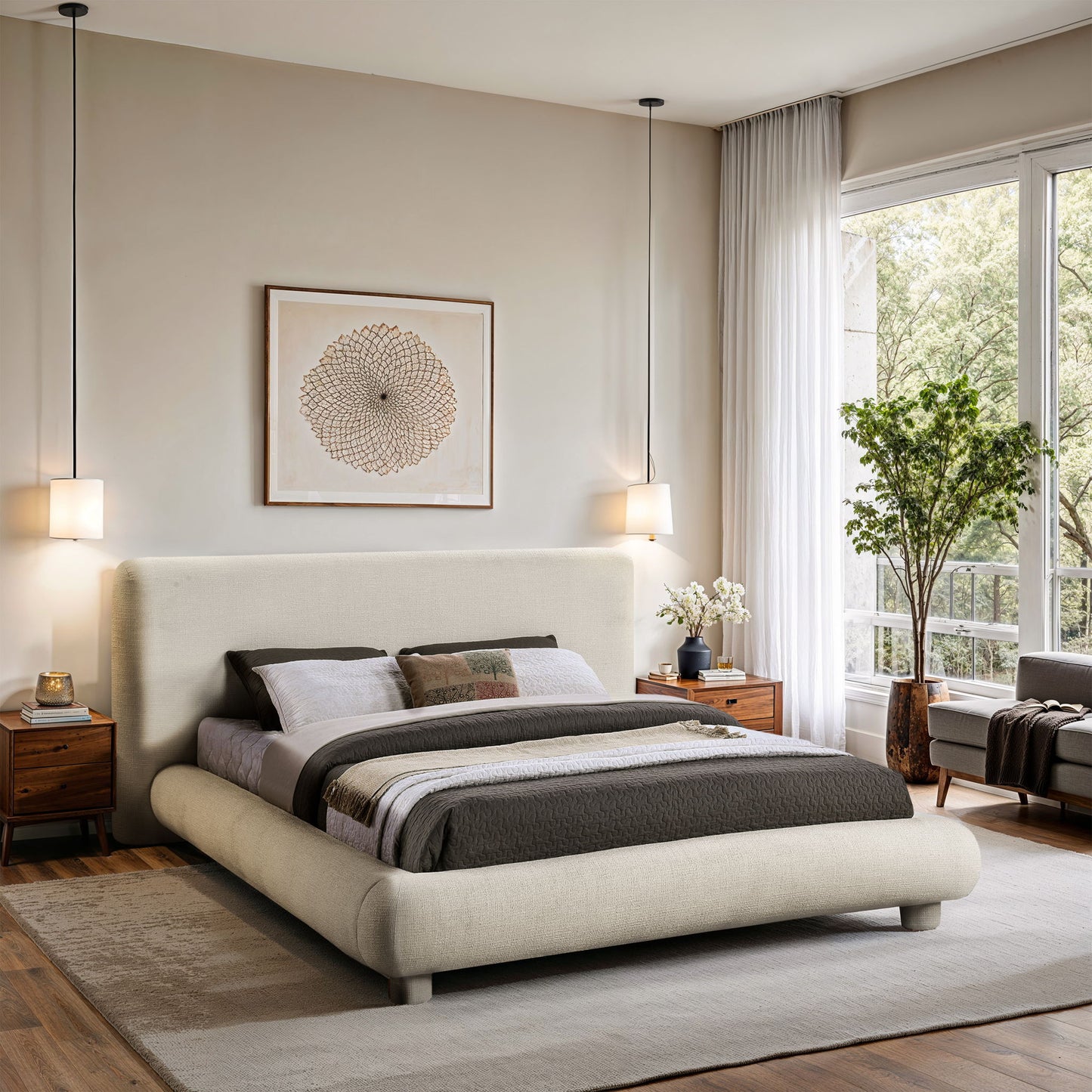 Blair - Polyester Upholstered Bed
