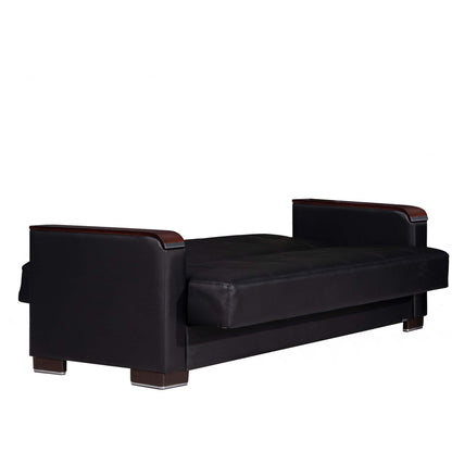 Ottomanson Armada X - Upholstered Convertible Wood Trimmed Sofabed With Storage