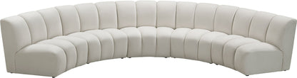 Infinity - 5 Piece Velvet Modular Sectional