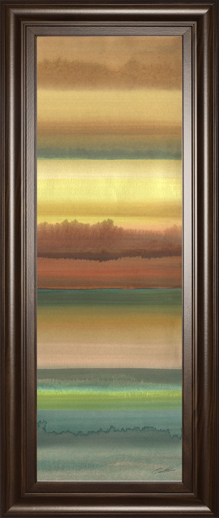 Ambient Sky Il By John Butler - Framed Print Wall Art - Light Brown