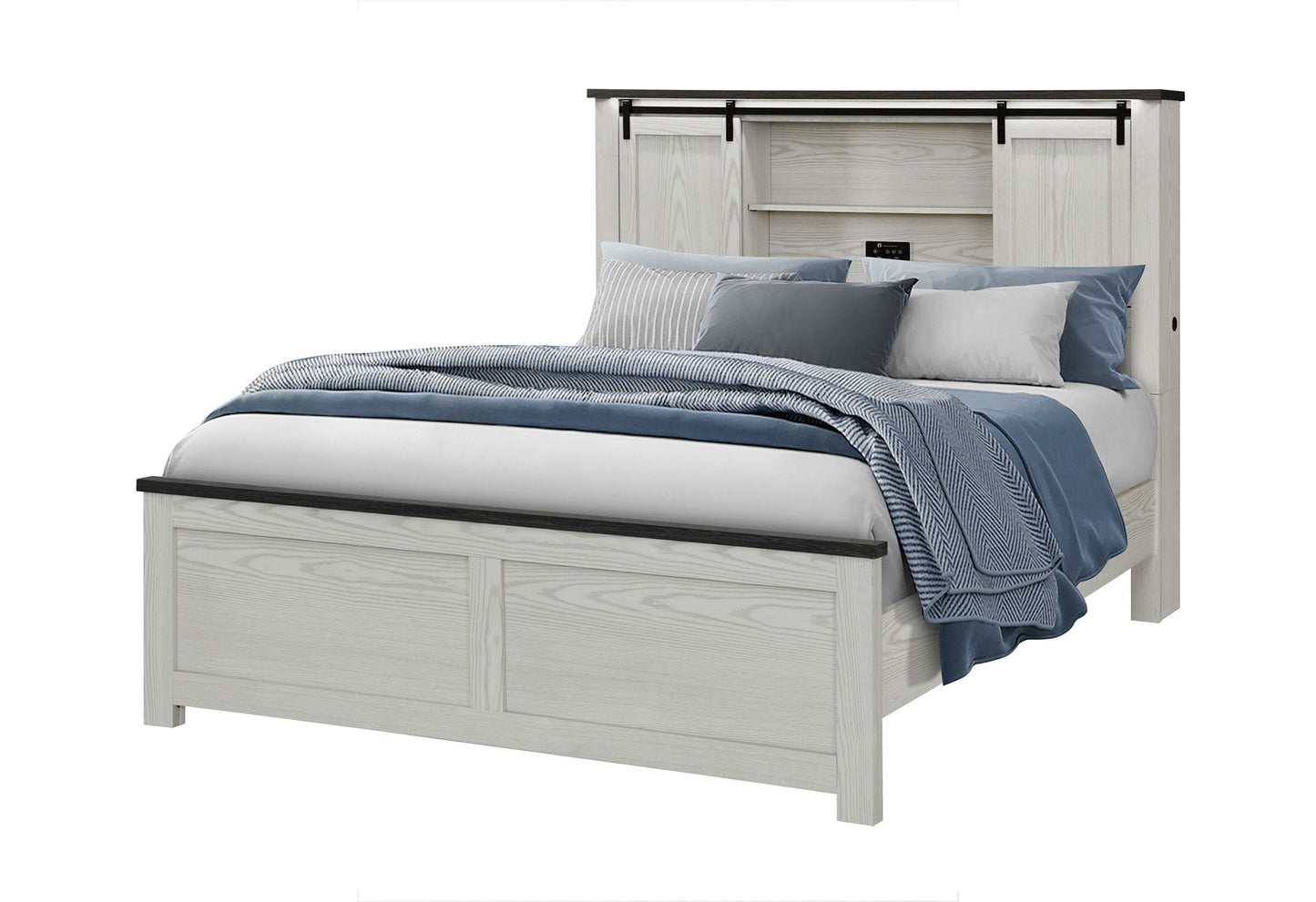 Ava - Full Storage Bed - Beige