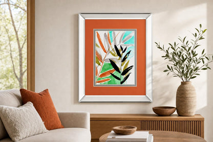 Vivid Fronds I By Jennifer Goldberger - Orange