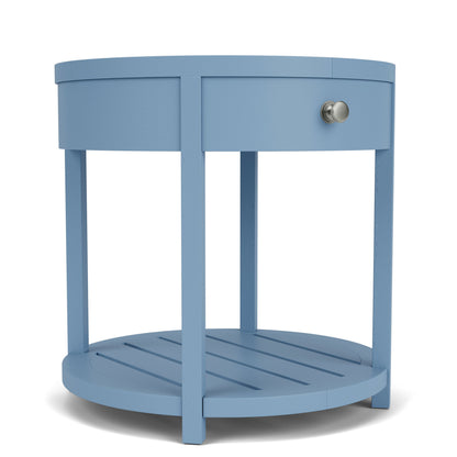 Rosalie - Round End Table - Blue
