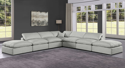 Comfy - 7 Piece Linen Modular Corner Sectional