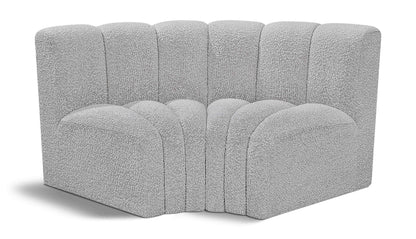 Arc - Boucle Fabric 2 Piece Modular Sofa