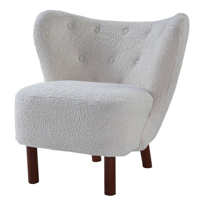 Zusud - Accent Chair - White Teddy Sherpa