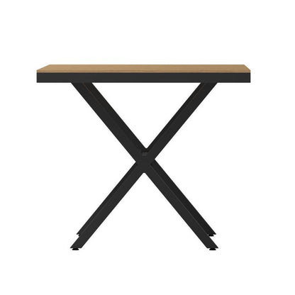 Flash Furniture - X Frame Patio Table - Natural / Black