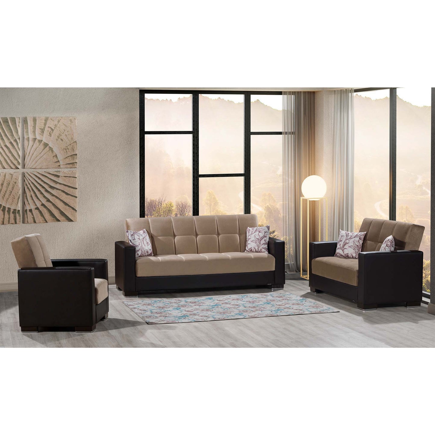 Ottomanson Armada - Upholstered Convertible Sofabed With Storage - Chenille
