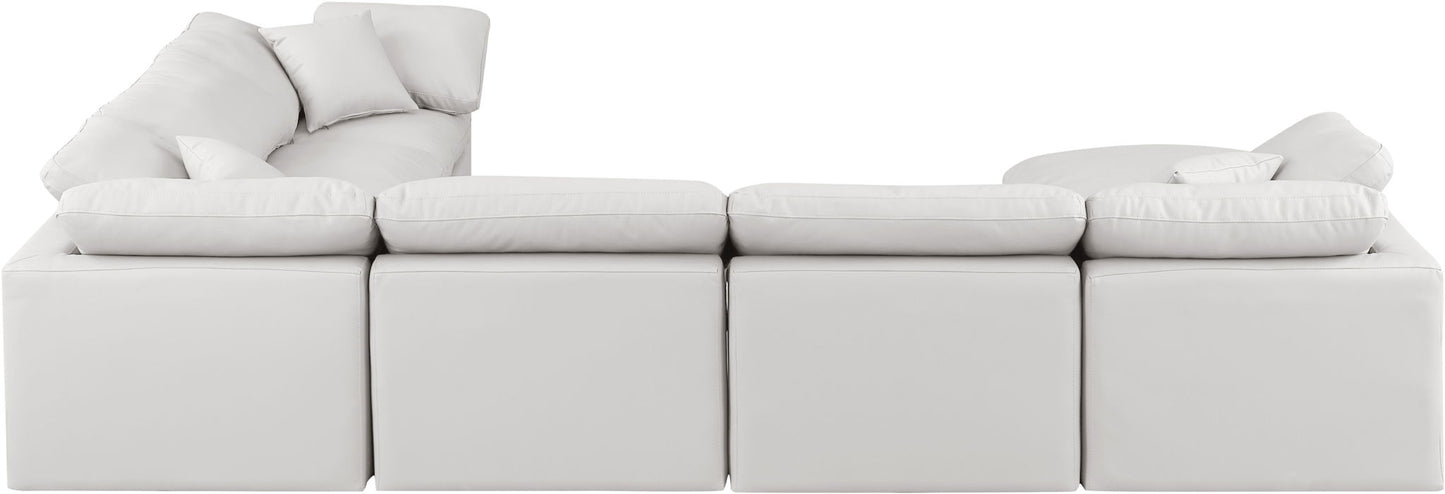 Indulge - Faux Leather 7 Piece Modular Sectional