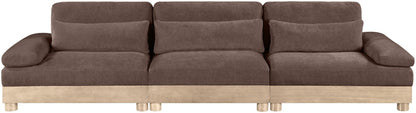 Turin - Chenille Fabric Upholstered Modular Sectional - Brown