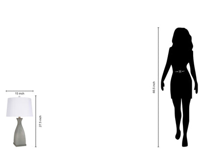 "Sage Elegance" Art Glass Table Lamp (Set of 2) - Frosted Sage Green / Frosted Crystal