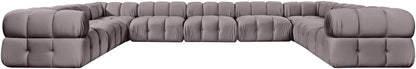 Orin - Velvet Performance Fabric Upholstered 9 Piece Sectional