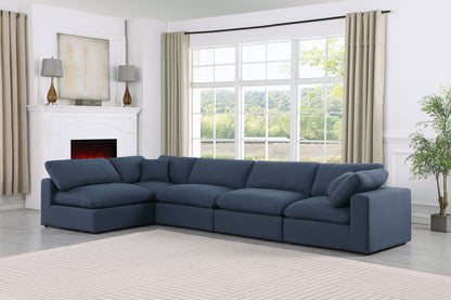 Comfy - 5 Piece Linen Modular Sectional
