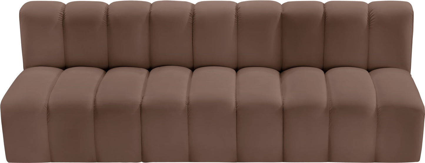 Arc - Faux Leather 3 Seats Modular Sofa