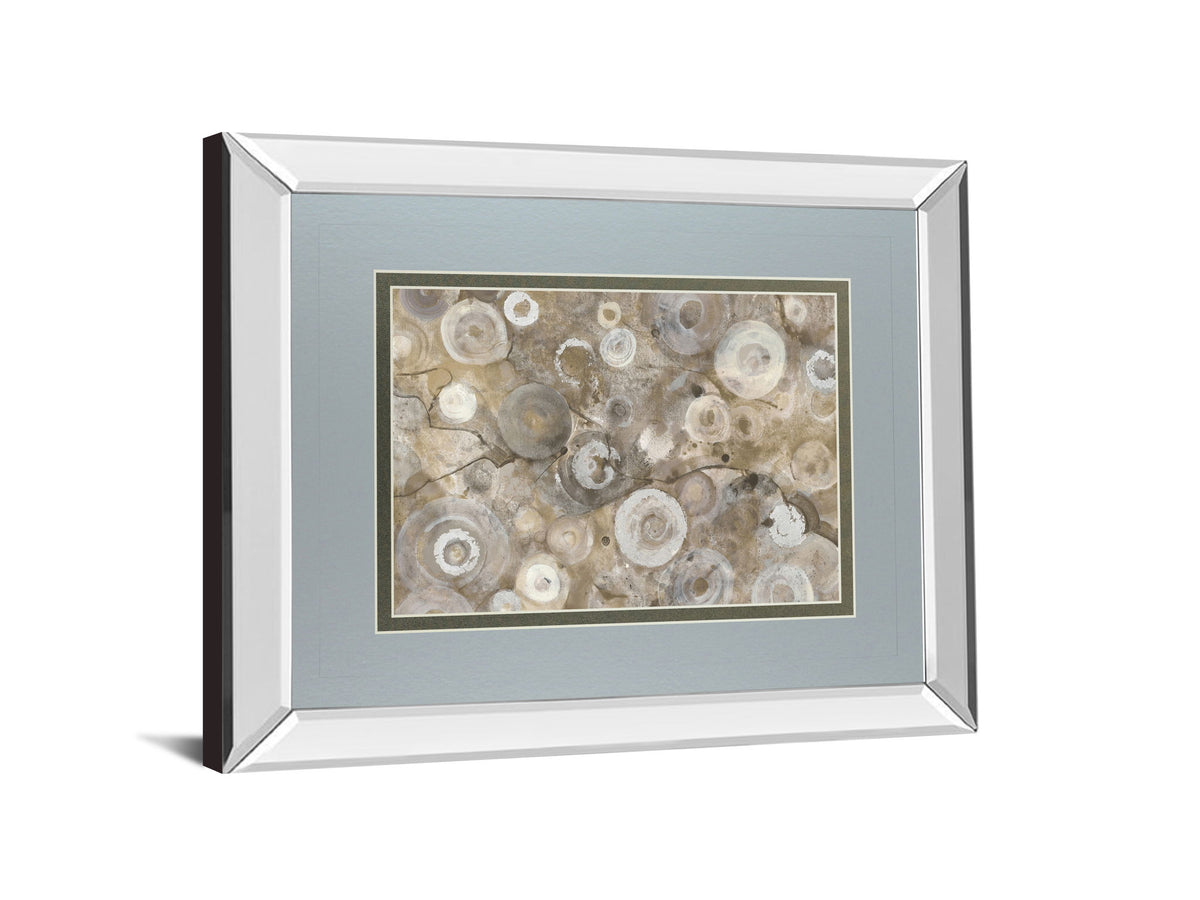 Natural Agate By Albena Hristova - Mirror Framed Print Wall Art - Beige