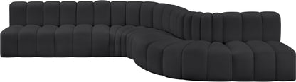Arc - Faux Leather 7 Piece Modular Sofa