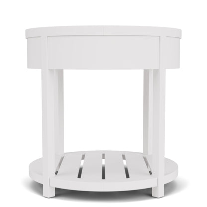 Rosalie - Round End Table - White