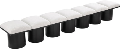 Pavilion - 7 Piece Modular Bench With Black Base