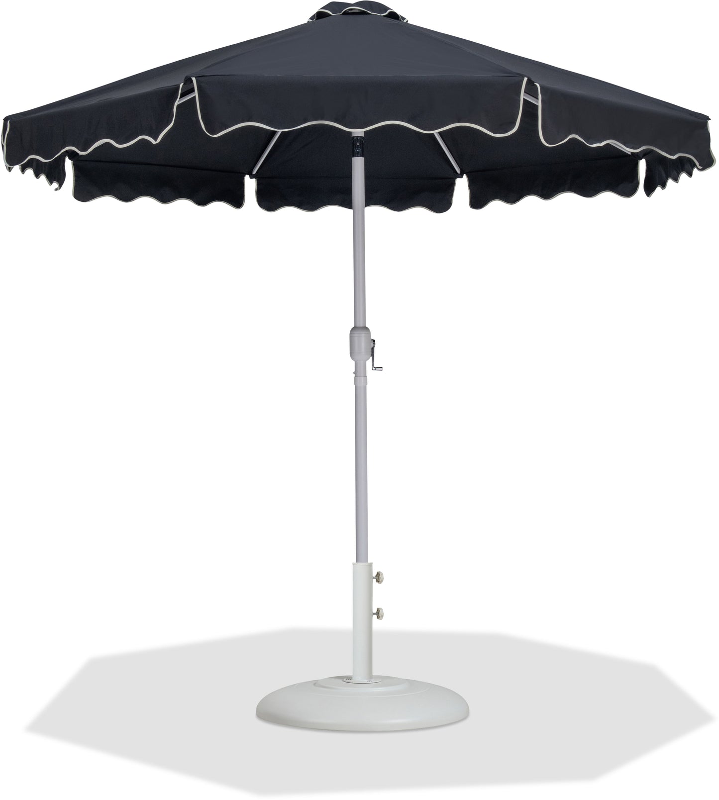 Amalfi - Patio Umbrella - White Base / White Pole