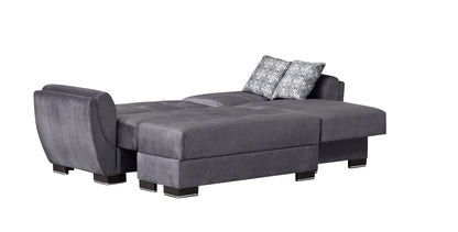 Ottomanson Armada Air - Upholstered Convertible Chaise Lounge With Storage - Microfiber
