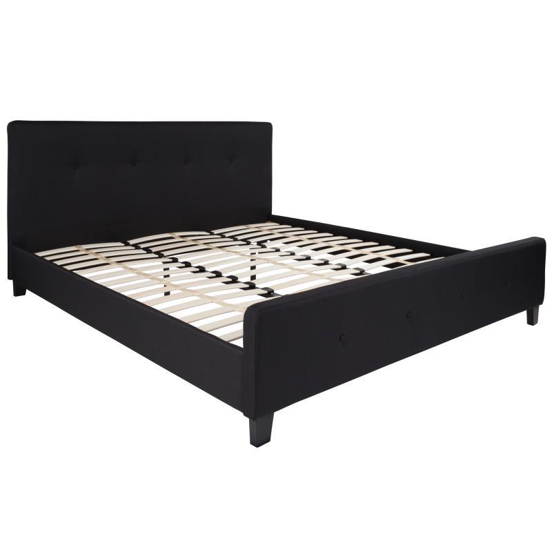 Flash Furniture - King Size Tribeca Platform Bed Frame - Black
