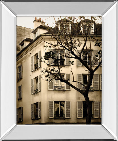 Latin Quarter I By Milla - Mirror Framed Print Wall Art - Beige
