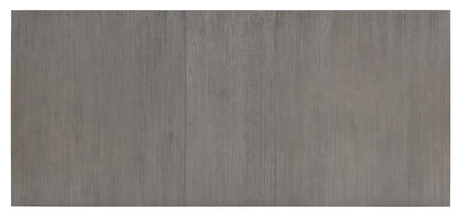 Terra Luna - Complete Rectangle Double Pedestal Table - White Cloud & Nightfall